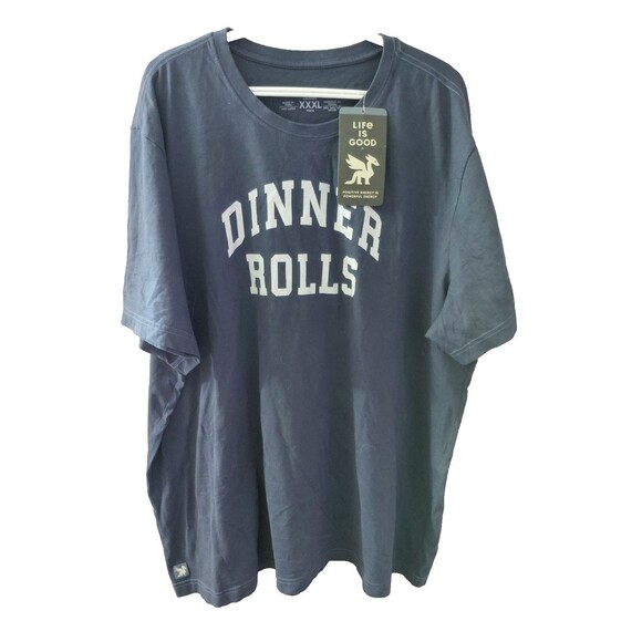 Life Is Good Other - NWT Life Is Good Men's Blue "Dinner Rolls" Crusher T-Shirt Size XXXL
